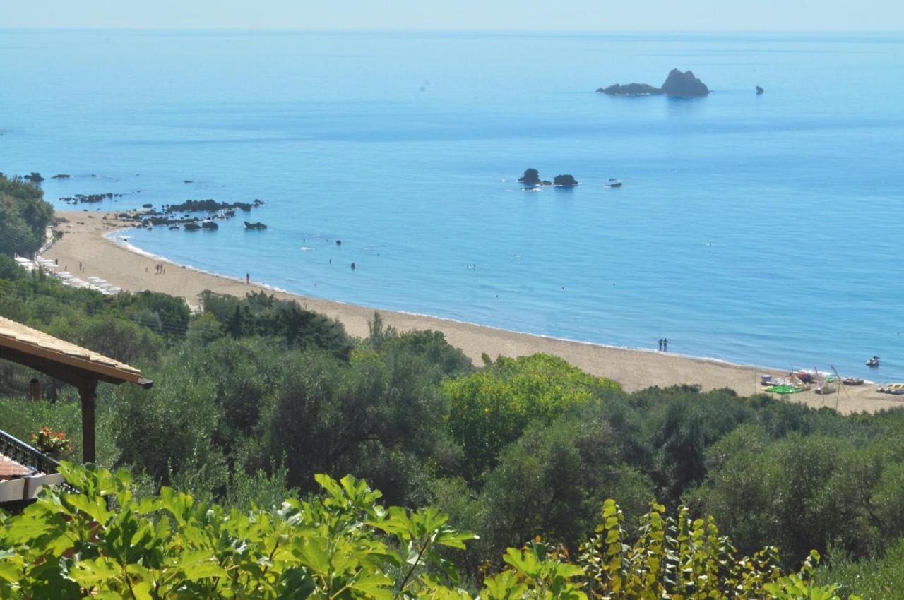 With Swimming Pool And Panorama Sea View - Appartement Pelekas
